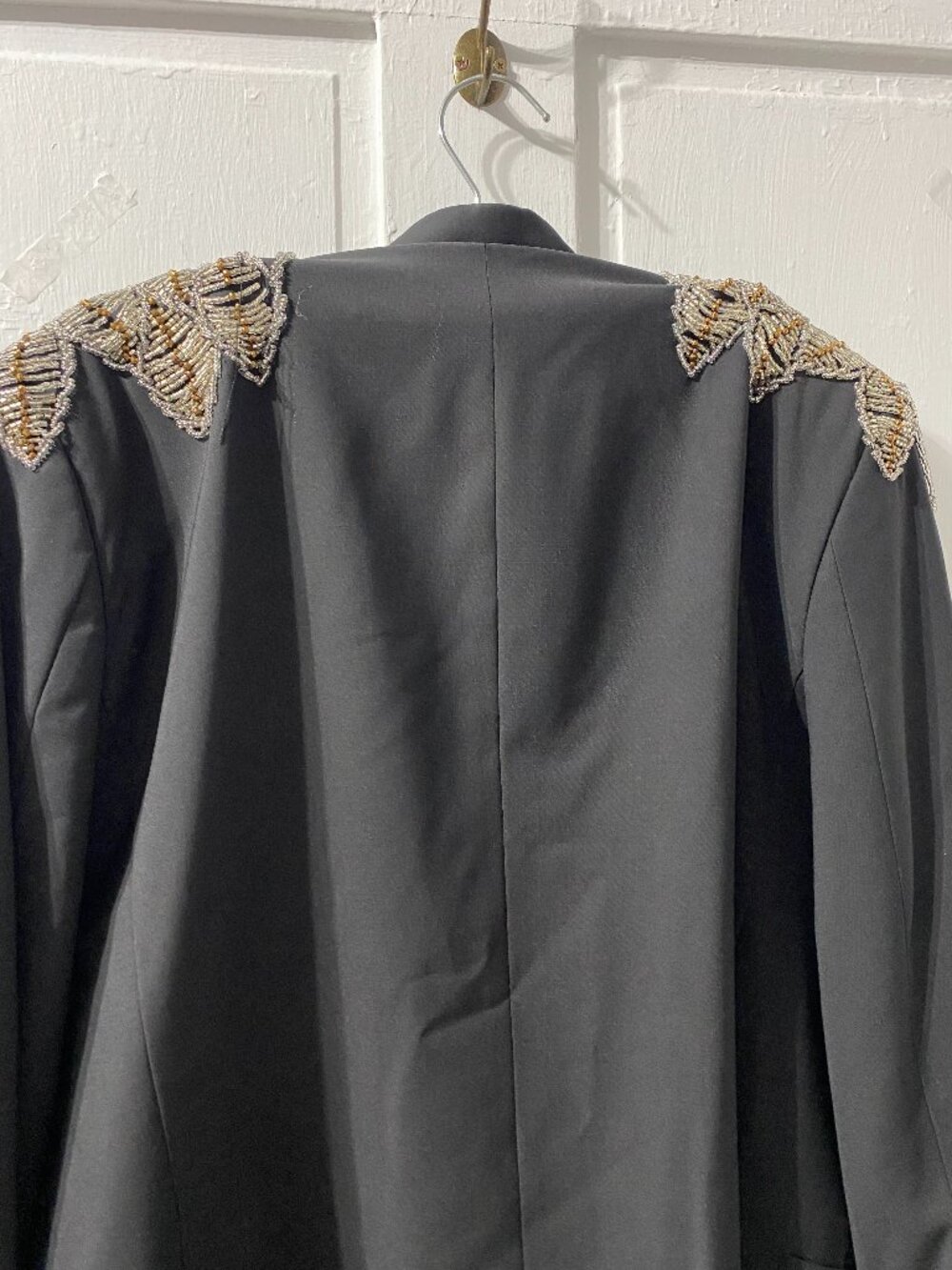 Torres Man's Black Beade Tuxedo Jacket